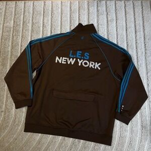 VTG y2k Rocawear brown New York track jacket Size XL punk streetwear skater